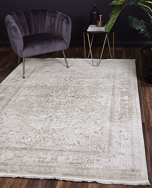 London Vintage Medalion Beige Rug - ADORE RUGS and FLOORING
